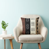 自然な調子のMudprintのストライプなパターン クッション (椅子)