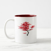 自然な赤 ツートーンマグカップ (左)