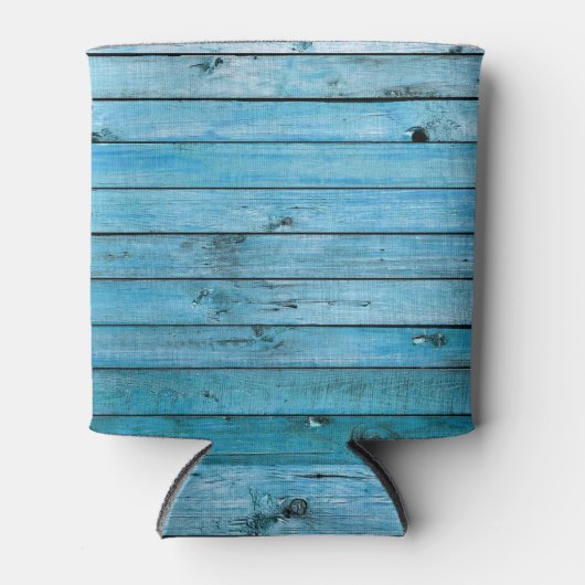 自然な青の木、テクスチャ付きの背景。 缶クーラー (正面)