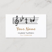 自然な音楽個人教師の名刺があって下さい 名刺 (正面)