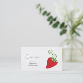 自然な食料品店の名刺 名刺 (スタンド正面)