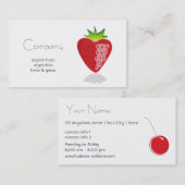 自然な食料品店の名刺 名刺 (正面/裏面)