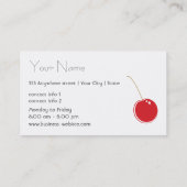 自然な食料品店の名刺 名刺 (裏面)