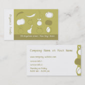 自然な食料品店の名刺 名刺 (正面/裏面)