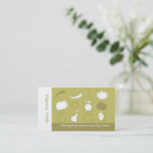 自然な食料品店の名刺 名刺 (スタンド正面)