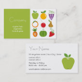 自然な食料品店の名刺 名刺 (正面/裏面)