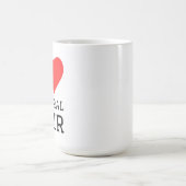 自然な髪が好き コーヒーマグカップ (中央)