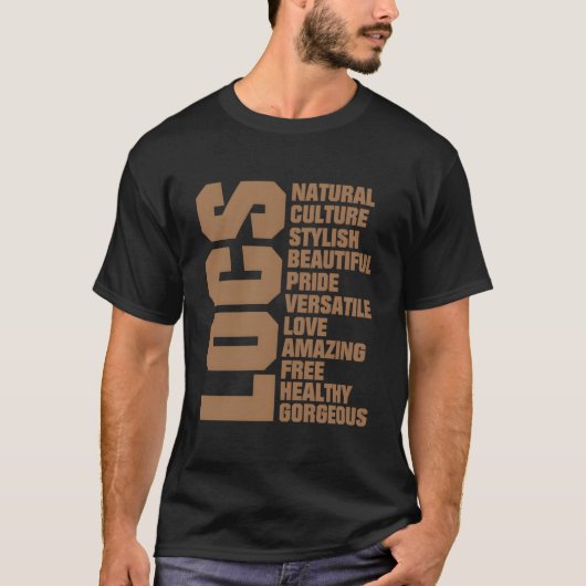自然な髪のLocs Celebration Tシャツ (正面)