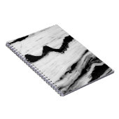 自然な黒と白の大理石のテクスチャ、豪華 ノートブック (右側)