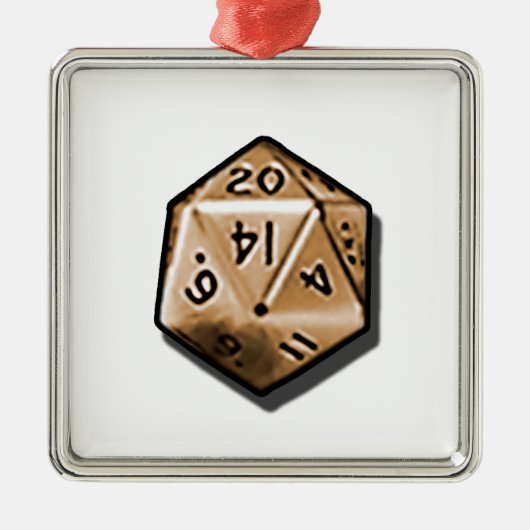 自然な20 メタルオーナメント (正面)