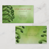 自然な、緑の名刺 名刺 (正面/裏面)