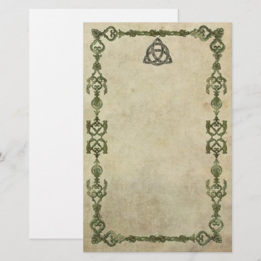 自然なTriquetra 便箋 (正面/裏面)