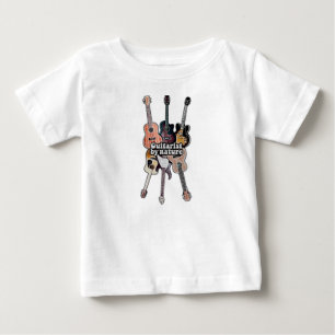 自然によるギタリスト前向き。ギタリストの引用文 ベビーTシャツ