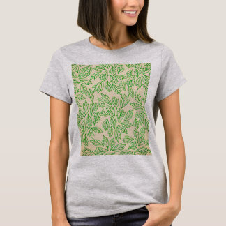自然にインスパイアされたリーフ柄Tシャツ Tシャツ
