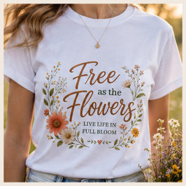自然にインスパイアされた女性のためのソフトで女性らしいグラフィックTシャツ Tシャツ