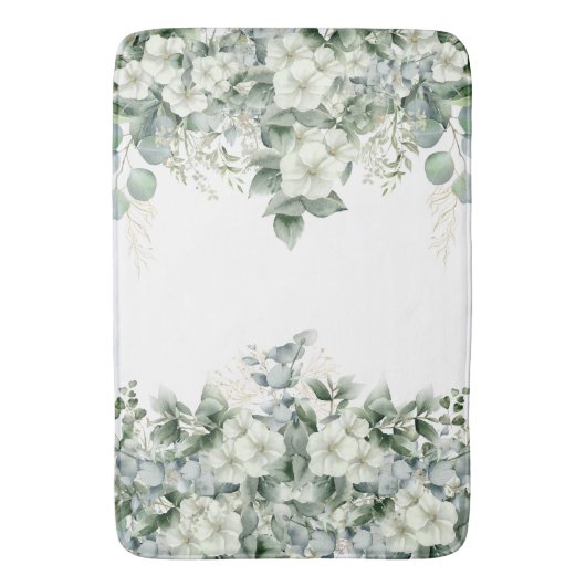 自然にインスパイアされた植物 バスマット (正面縦)