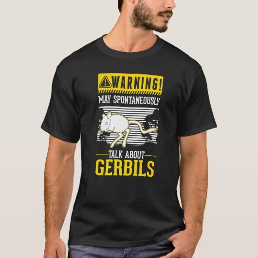 自然にゲルビルスについて話す可能性がある Tシャツ (正面)