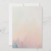 自然に優しいベビーシャワーの招待状 招待状 (裏面)