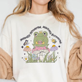 自然に内向的で選択的に外向的なカエル トライブレンドＴシャツ