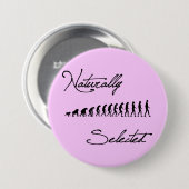 自然に厳選されたな進化のワイシャツ 缶バッジ (正面&裏面)