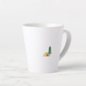 自然に合う |水素朴色モノグラム カフェラテマグ (右アングル)