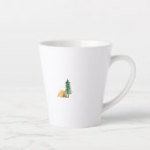 自然に合う |水素朴色モノグラム カフェラテマグ (右)