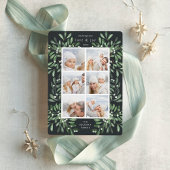 自然に喜ぶ水の色の休日の写真コラージュ シーズンカード