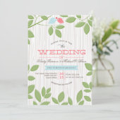 自然に囲まれる – 結婚式招待状 招待状 (スタンド正面)