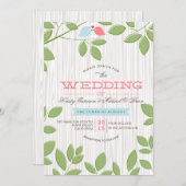 自然に囲まれる – 結婚式招待状 招待状 (正面/裏面)