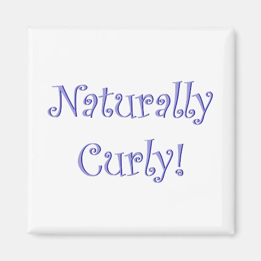 自然に巻き毛 マグネット (正面)