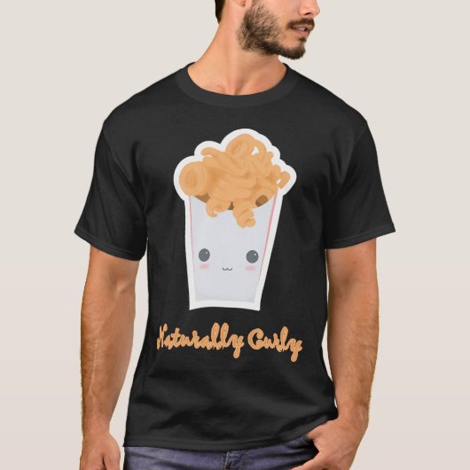 自然に巻き毛 Tシャツ (正面)