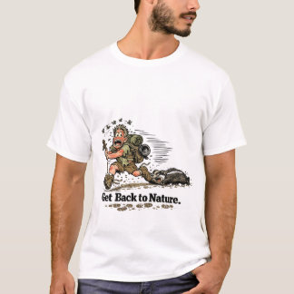 自然に帰ろう Tシャツ