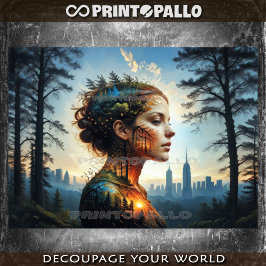 自然に戻る：女性 薄葉紙