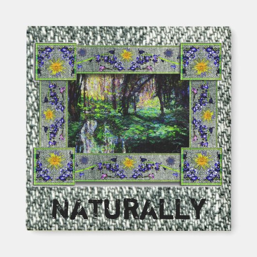 自然に森の中へ マグネット (正面)