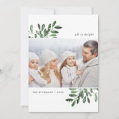 自然に楽しい |ホリデーフォトカード シーズンカード (正面)