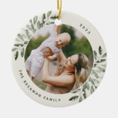 自然に楽しい |植物写真パーソナライズされた集 セラミックオーナメント (正面)