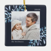 自然に楽しい |植物写真パーソナライズされた集 セラミックオーナメント (正面)