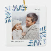 自然に楽しい |植物写真パーソナライズされた集 セラミックオーナメント (正面)