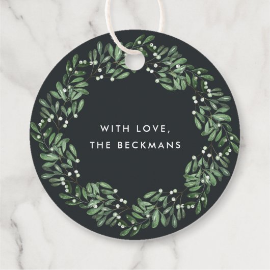 自然に楽しい |水の色クリスマスギフトタグ フェイバータグ (裏面)