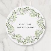 自然に楽しい |水の色クリスマスギフトタグ フェイバータグ (裏面)