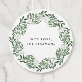 自然に楽しい |水の色クリスマスギフトタグ フェイバータグ (裏面)