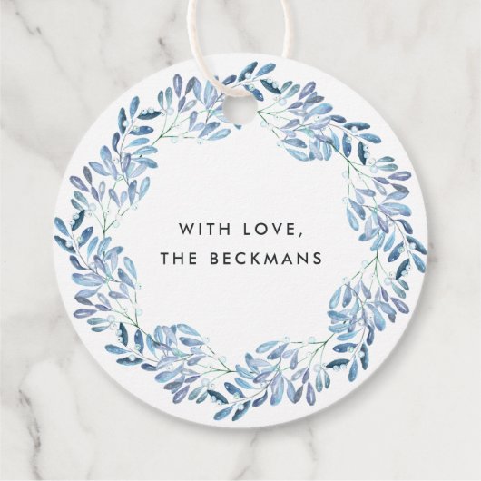 自然に楽しい |水の色クリスマスギフトタグ フェイバータグ (裏面)