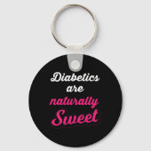 自然に甘いおもしろい糖尿病1型糖尿病アウェア キーホルダー (正面)