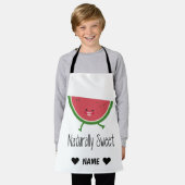 自然に甘い エプロン (着用した状態)