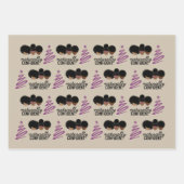 自然に自信のあるホリデーラッピング紙セット ラッピングペーパーシート (正面2)