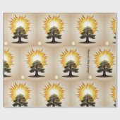 「自然に襲われた」 ラッピングペーパー (フラット)