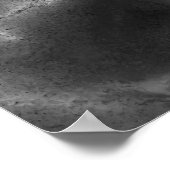 自然に見える黒い大理石のサーフェスをパターン化 ポスター (角)