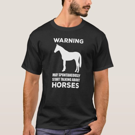自然に警告Horについて話し始めるかもしれない Tシャツ (正面)