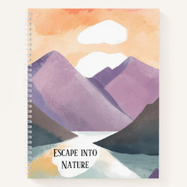 自然に逃避する水彩Bullet Journal ノートブック