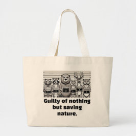 「自然に過救ぎぬ」 ラージトートバッグ